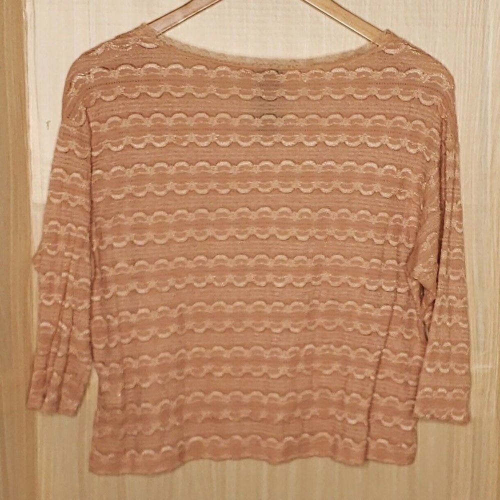 WallpapHer Womens Stretchy Lacey Cropped Top Large - Picture 2 of 8
